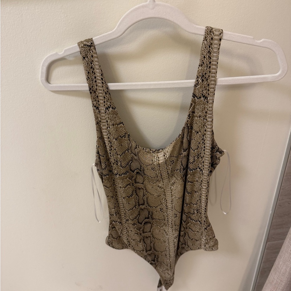 Windsor Snake Print Bodysuit